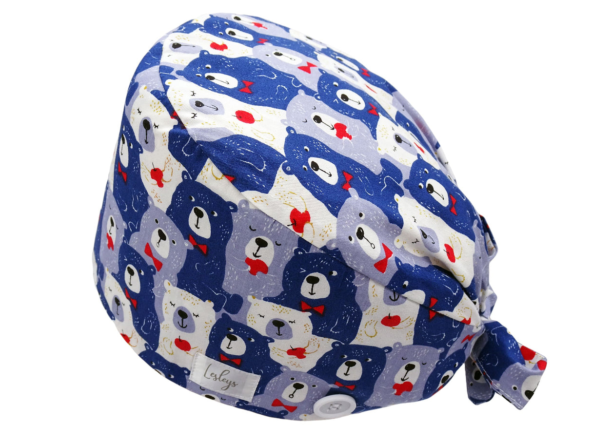 Bandana Stoff OP-Haube Gentlebear für kurze Haare aus Baumwolle - Lesleys