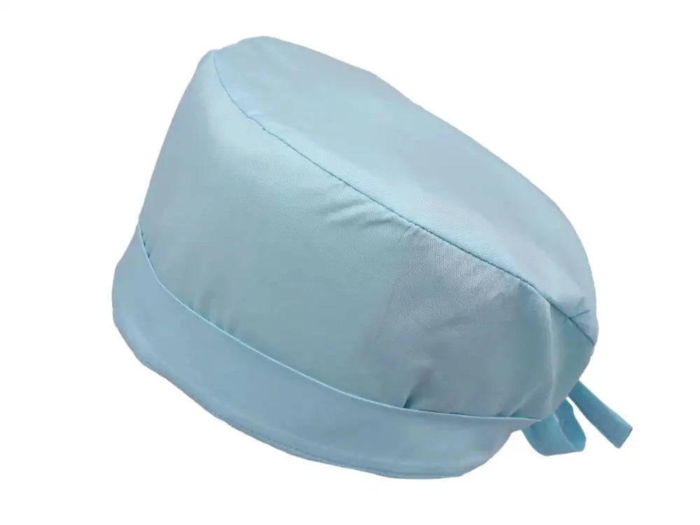 Lesleys OP-Haube für lange Haare Larimarblau - Stoff OP-Haube aus 100% Baumwolle