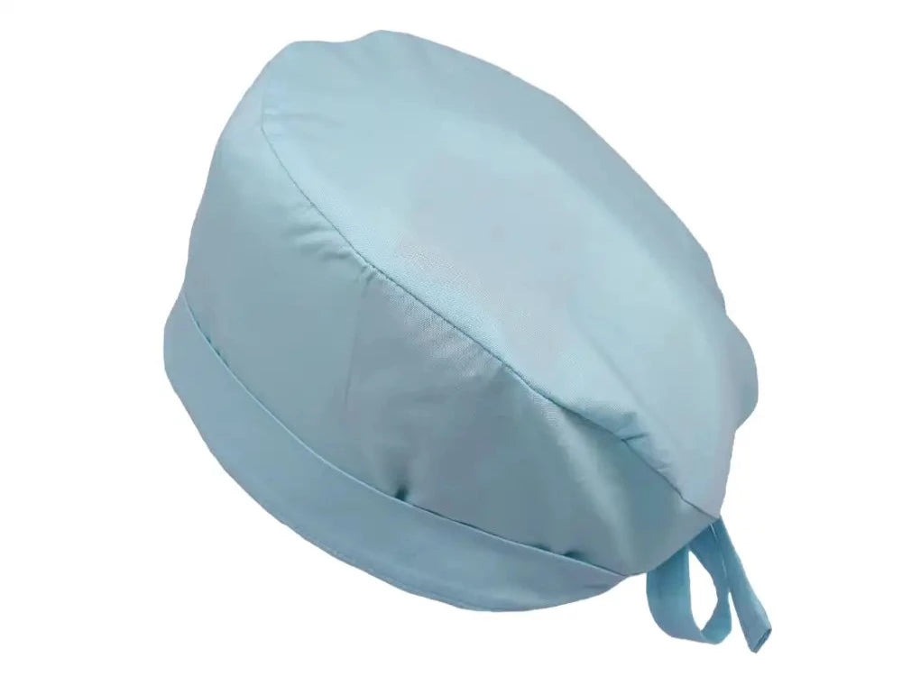 Lesleys OP-Haube für lange Haare Larimarblau - Stoff OP-Haube aus 100% Baumwolle
