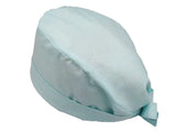 Lesleys OP-Haube für lange Haare Melange Hellblau - Stoff OP-Haube aus 100% Baumwolle