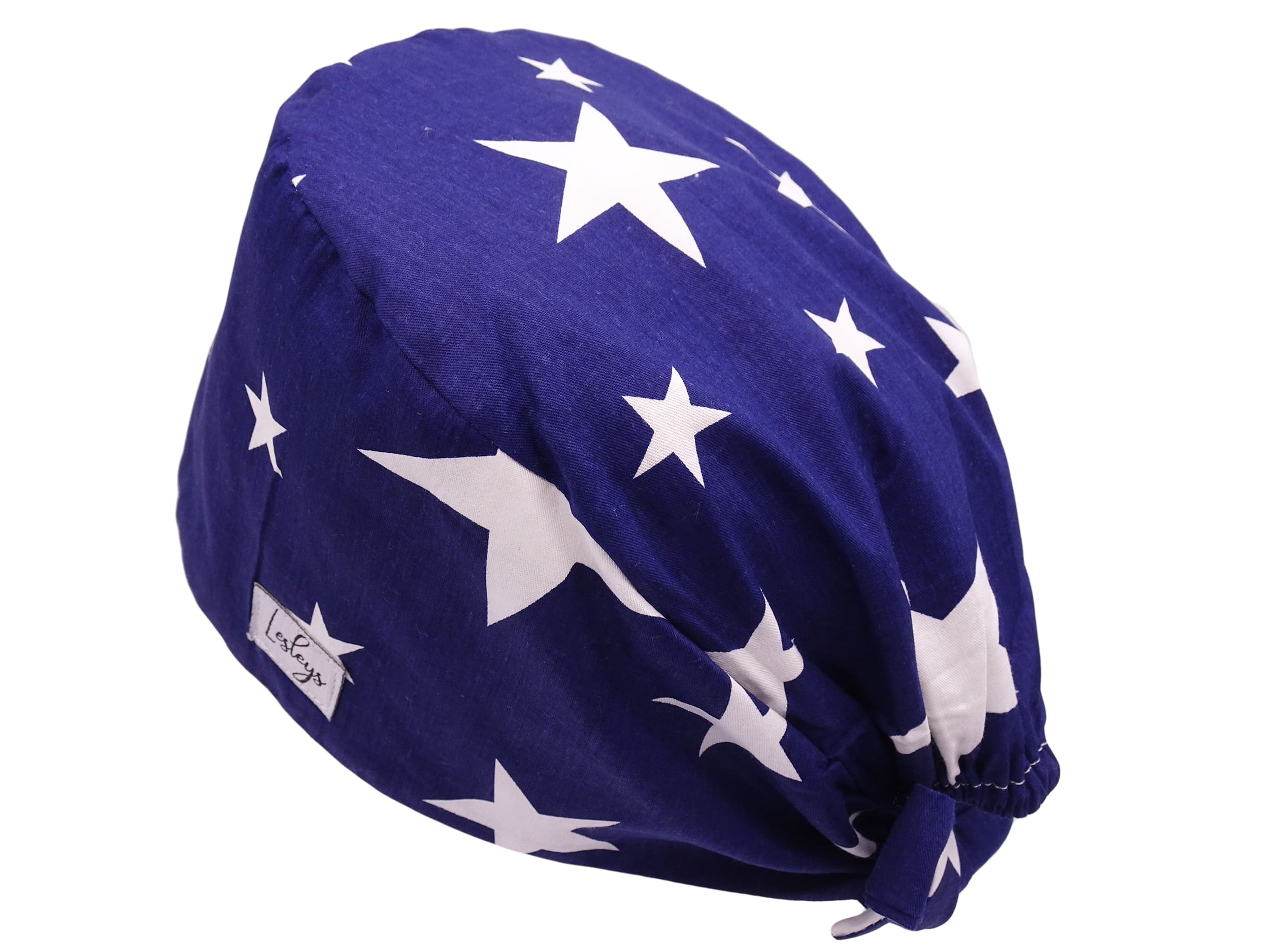 Bandana Stoff OP-Haube Große Sterne für kurze Haare aus Baumwolle - Lesleys