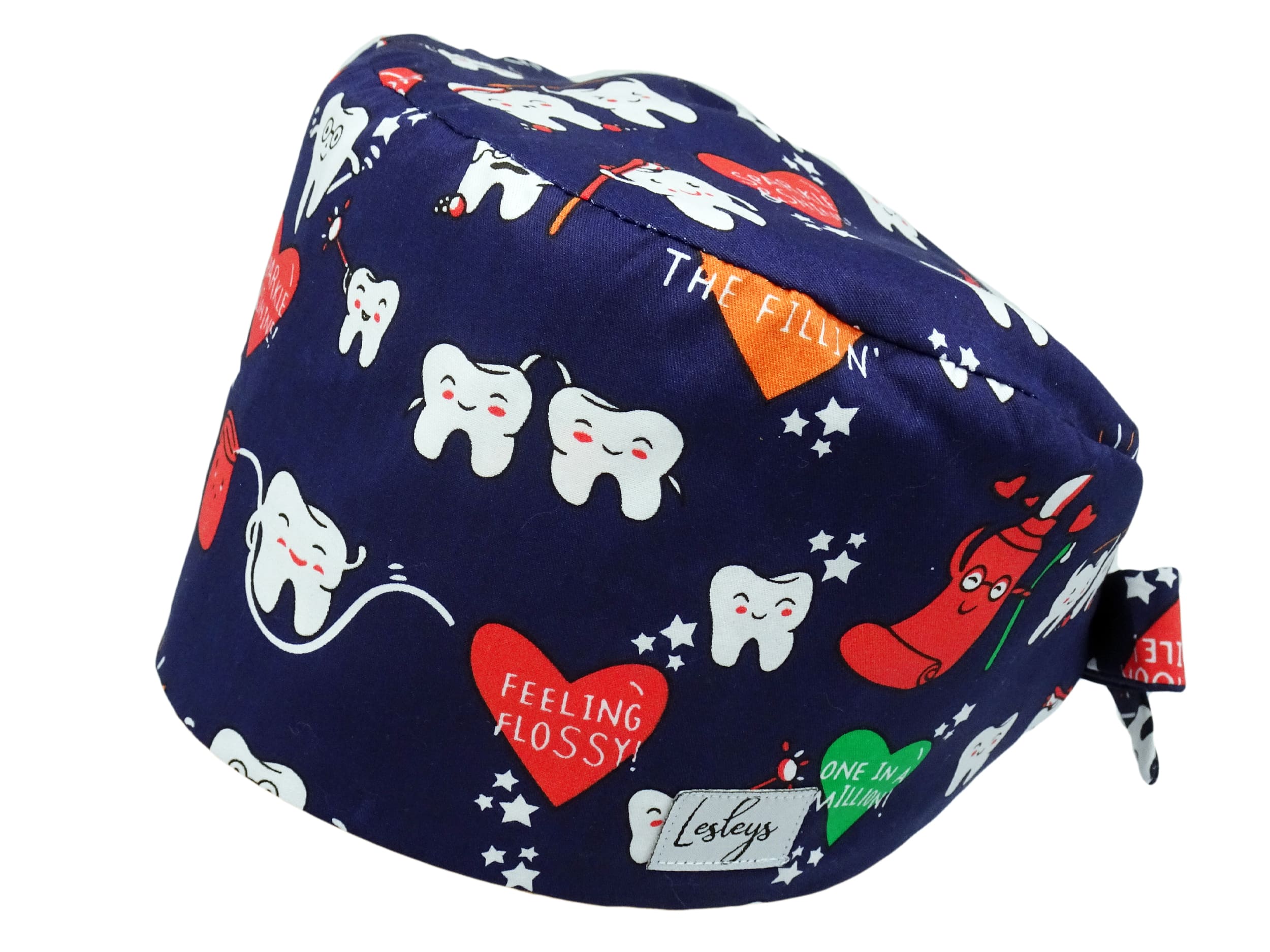 Bandana Stoff OP-Haube Zahnliebe für kurze Haare aus Baumwolle - Lesleys