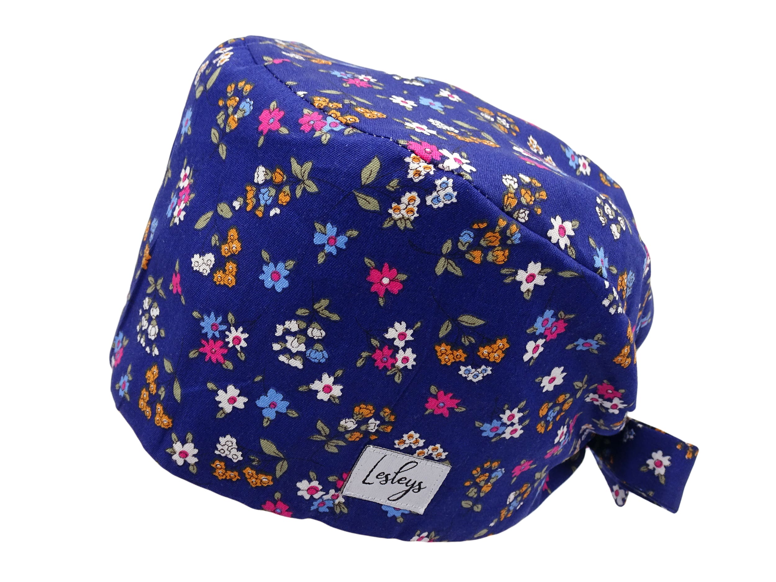 Bandana Stoff OP-Haube Petunien für kurze Haare aus Baumwolle - Lesleys