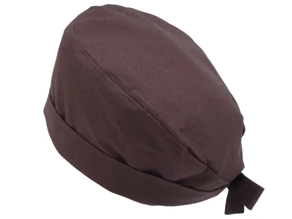 Lesleys OP-Haube für lange Haare Pietersitbraun - Stoff OP-Haube aus 100% Baumwolle
