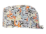 Stoff OP Haube aus Baumwolle Arabisch. Bunte OP Muetze fuer Damen und Herren