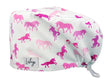 Stoff OP Haube aus Baumwolle Einhorn Herde. Bunte OP Mütze für Damen und Herren