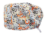 Stoff OP Haube aus Baumwolle Arabisch. Bunte OP Muetze fuer Damen und Herren