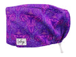 Stoff OP Haube aus Baumwolle Purple Uterus. Bunte OP Mütze für Damen und Herren