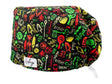 Stoff OP Haube aus Baumwolle turkish delight. Bunte OP Muetze fuer Damen und Herren
