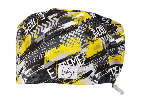 Stoff OP Haube aus Baumwolle Extreme. Bunte OP Muetze fuer Damen und Herren