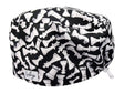 Stoff OP Haube aus Baumwolle Schach. Bunte OP Muetze fuer Damen und Herren