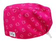 Stoff OP Haube aus Baumwolle Pinke Zähne. Bunte OP Mütze für Damen und Herren