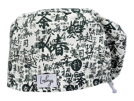 Stoff OP Haube aus Baumwolle Japanisch. Bunte OP Muetze fuer Damen und Herren