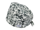 Stoff OP Haube aus Baumwolle Japanisch. Bunte OP Muetze fuer Damen und Herren