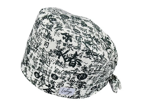 Stoff OP Haube aus Baumwolle Japanisch. Bunte OP Muetze fuer Damen und Herren