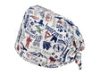 Stoff OP Haube aus Baumwolle Outdoor. Bunte OP Muetze fuer Damen und Herren