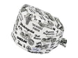 Stoff OP Haube aus Baumwolle Born to ride. Bunte OP Muetze fuer Damen und Herren