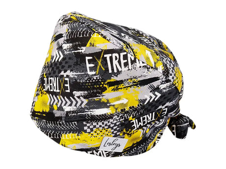 Stoff OP Haube aus Baumwolle Extreme. Bunte OP Muetze fuer Damen und Herren