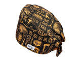 Stoff OP Haube aus Baumwolle Craft Beer. Bunte OP Muetze fuer Damen und Herren