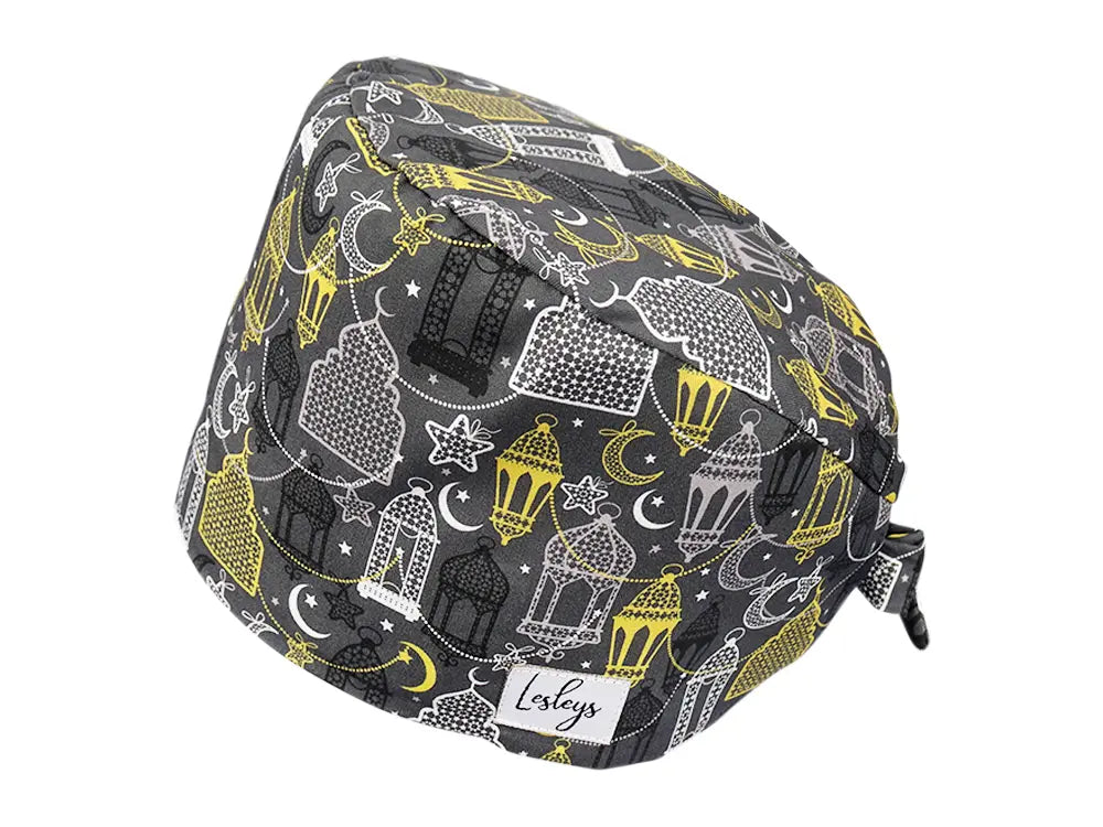 Stoff OP Haube aus Baumwolle Kursi. Bunte OP Muetze fuer Damen und Herren