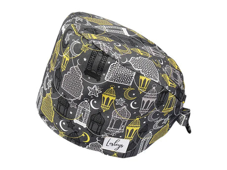 Stoff OP Haube aus Baumwolle Kursi. Bunte OP Muetze fuer Damen und Herren
