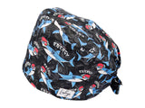 Stoff OP Haube aus Baumwolle need mroe energy. Bunte OP Muetze fuer Damen und Herren