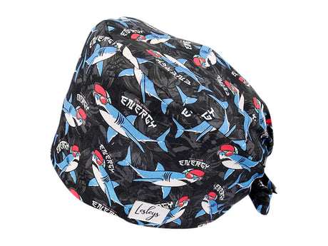 Stoff OP Haube aus Baumwolle need mroe energy. Bunte OP Muetze fuer Damen und Herren