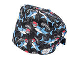 Stoff OP Haube aus Baumwolle need mroe energy. Bunte OP Muetze fuer Damen und Herren