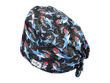 Stoff OP Haube aus Baumwolle need mroe energy. Bunte OP Muetze fuer Damen und Herren