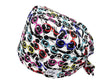Stoff OP Haube aus Baumwolle cool panda. Bunte OP Muetze fuer Damen und Herren