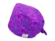 Stoff OP Haube aus Baumwolle Purple Uterus. Bunte OP Mütze für Damen und Herren