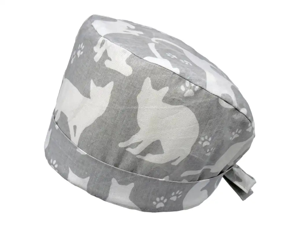 Lesleys OP-Haube für lange Haare Cats - Stoff OP-Haube aus 100% Baumwolle