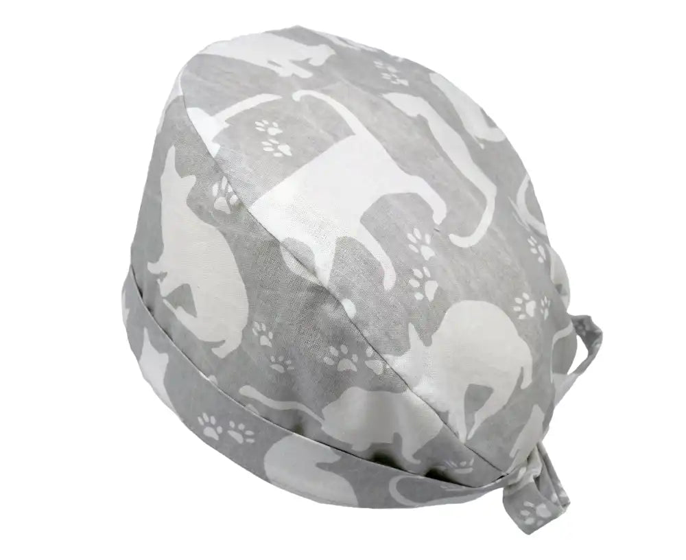 Lesleys OP-Haube für lange Haare Cats - Stoff OP-Haube aus 100% Baumwolle