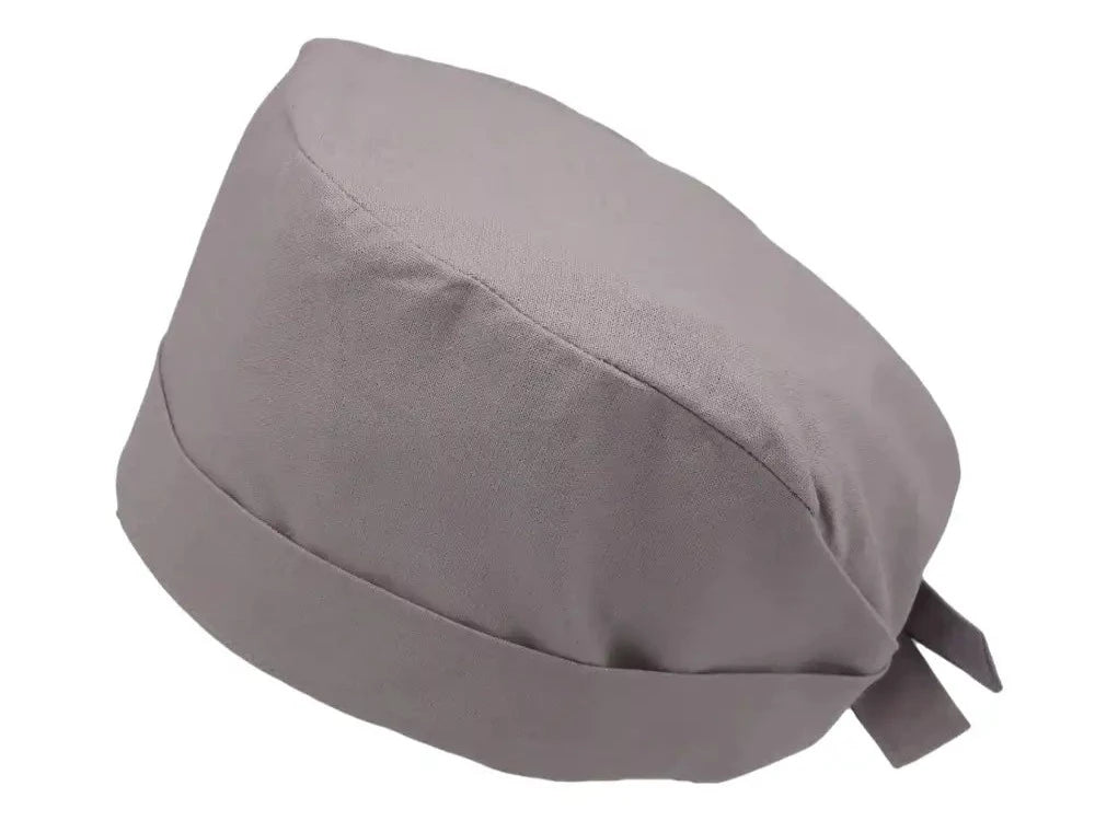 Lesleys OP-Haube für lange Haare Mondsteingrau - Stoff OP-Haube aus 100% Baumwolle
