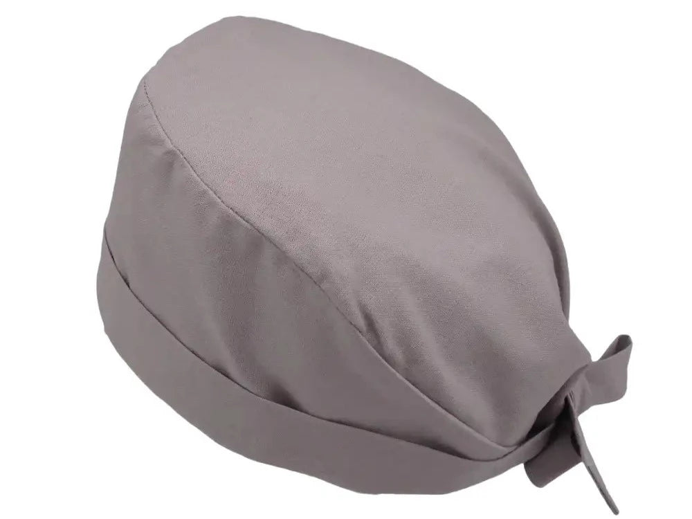 Lesleys OP-Haube für lange Haare Mondsteingrau - Stoff OP-Haube aus 100% Baumwolle