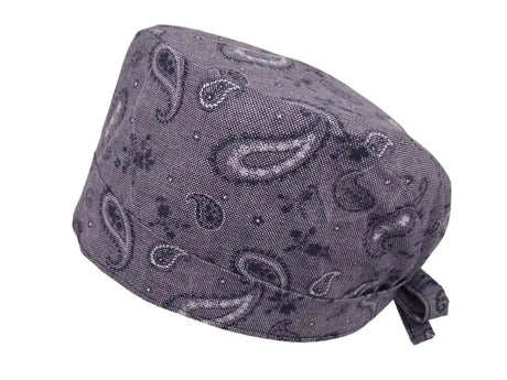 Lesleys OP-Haube für lange Haare Paisley - Stoff OP-Haube aus 100% Baumwolle