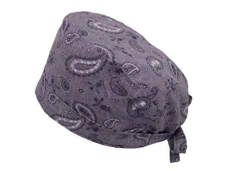 Lesleys OP-Haube für lange Haare Paisley - Stoff OP-Haube aus 100% Baumwolle
