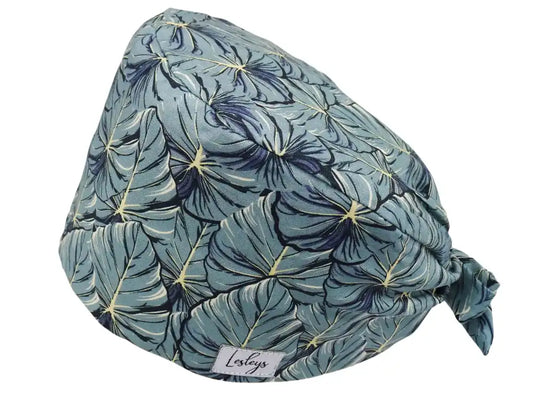 Bandana Stoff OP-Haube Palmenwald für kurze Haare aus Baumwolle - Lesleys