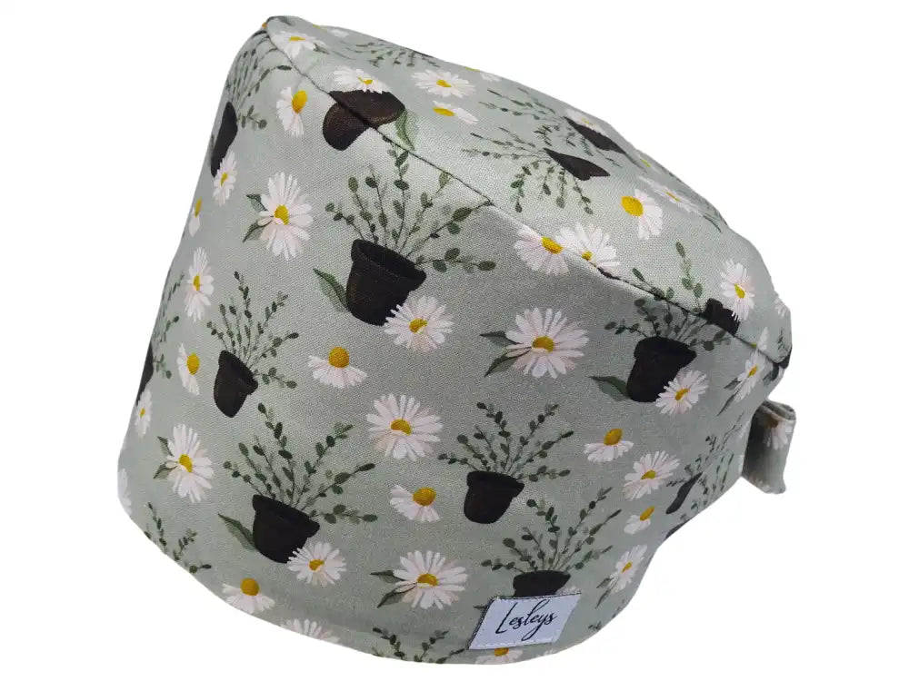 Bandana Stoff OP-Haube Topfblume für kurze Haare aus Baumwolle - Lesleys