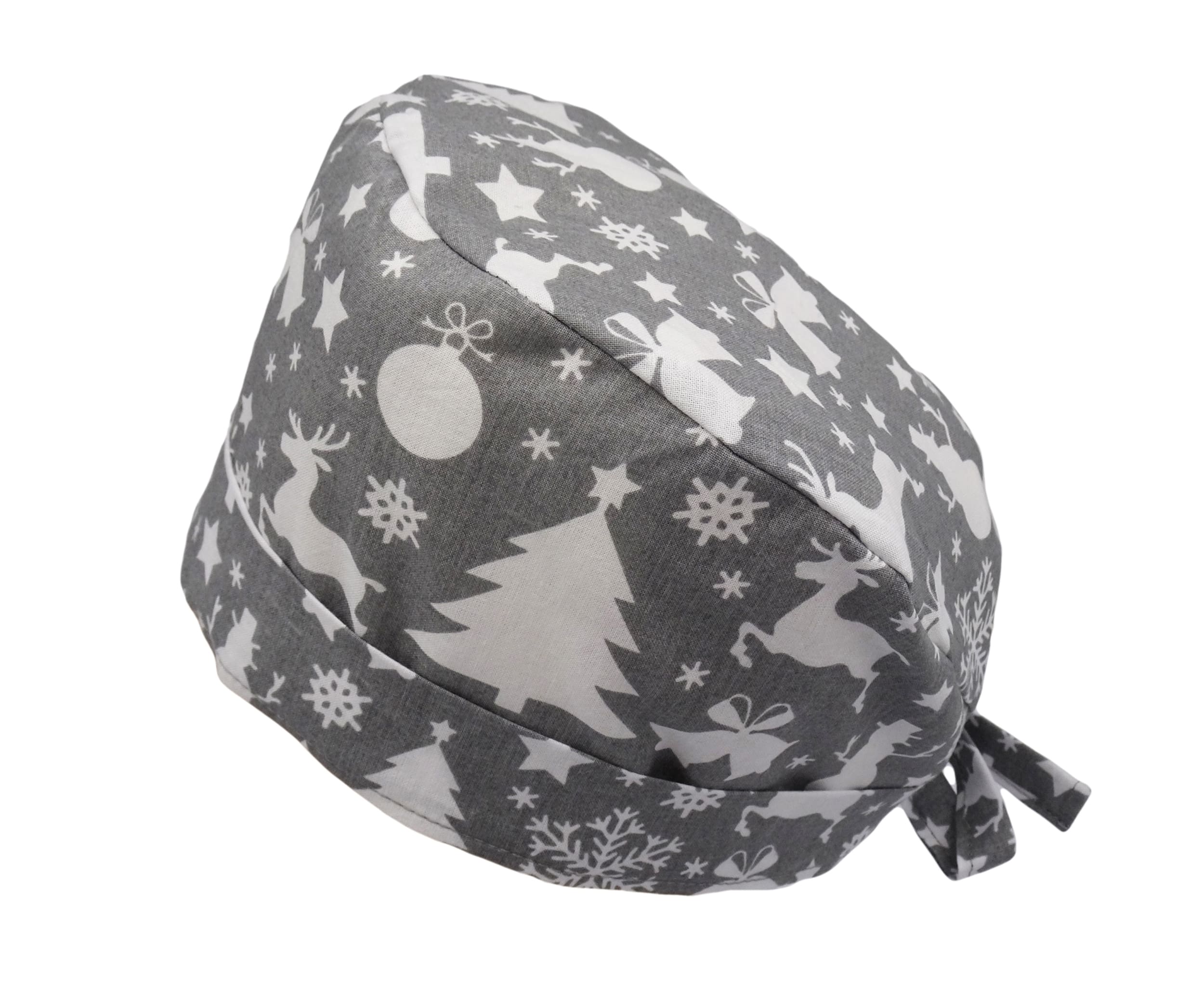 Lesleys OP-Haube für lange Haare Wintertraum - Stoff OP-Haube aus 100% Baumwolle