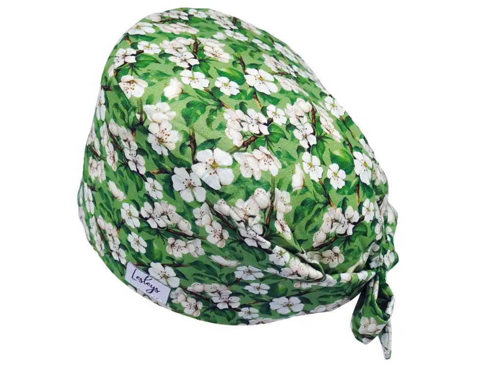Bandana Stoff OP-Haube Kirschbluete für kurze Haare aus Baumwolle - Lesleys