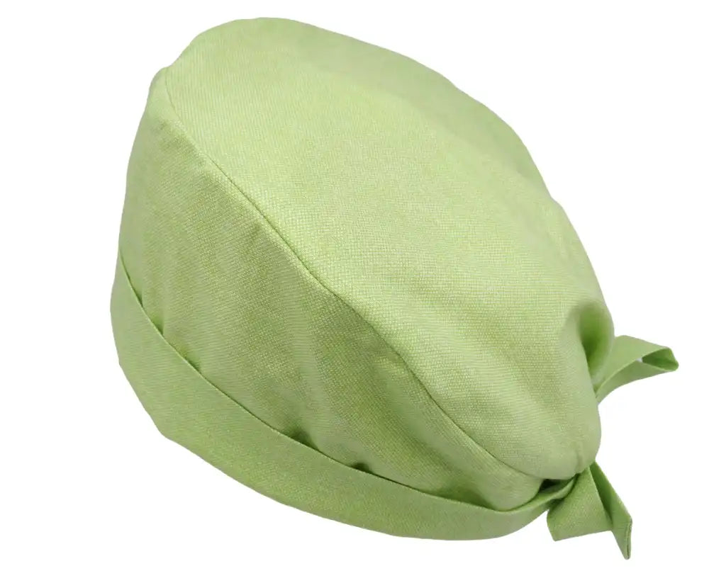 Lesleys OP-Haube für lange Haare Melange Grün - Stoff OP-Haube aus 100% Baumwolle