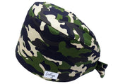 Bandana Stoff OP-Haube Waldcamo für kurze Haare aus Baumwolle - Lesleys