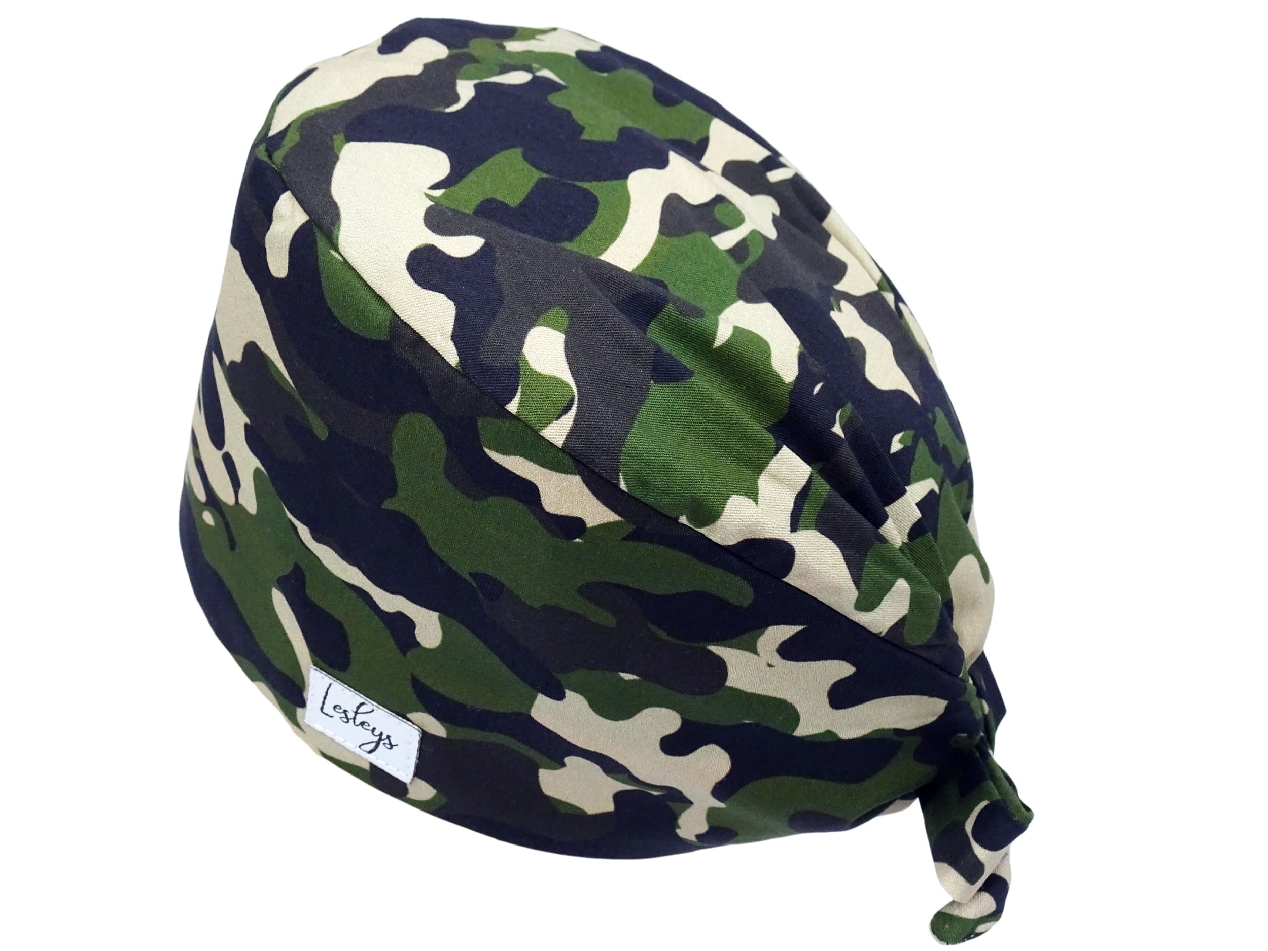 Bandana Stoff OP-Haube Waldcamo für kurze Haare aus Baumwolle - Lesleys