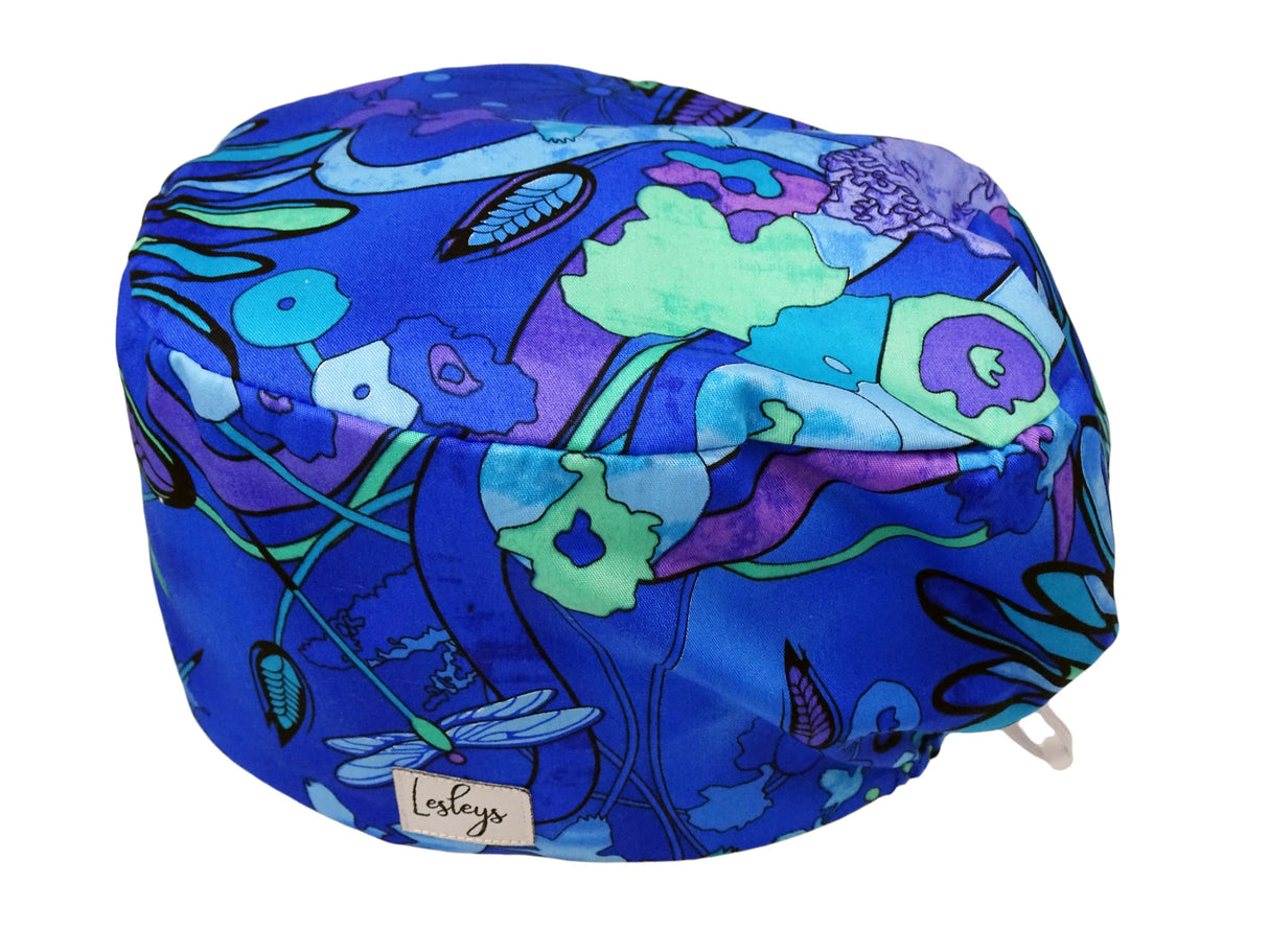 Komfort OP-Haube Aquarell Stoff OP-Haube aus Baumwolle fuer kurzes und langes Haar