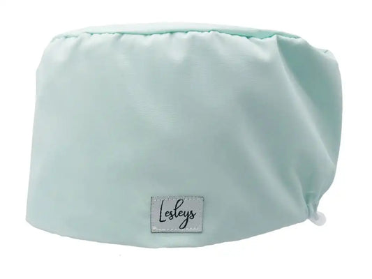 Lesleys OP-Haube für lange Haare Einfarbig - Stoff OP-Haube aus 100% Baumwolle