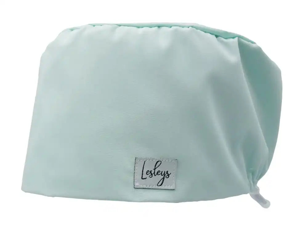 Lesleys OP-Haube für lange Haare Einfarbig - Stoff OP-Haube aus 100% Baumwolle