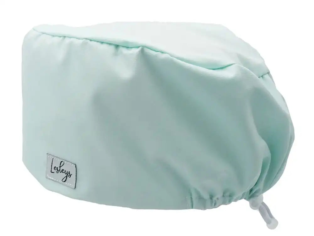 Lesleys OP-Haube für lange Haare Einfarbig - Stoff OP-Haube aus 100% Baumwolle