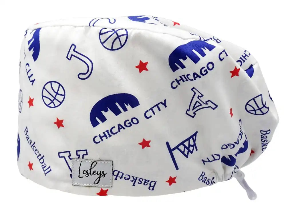 Komfort Stoff OP-Haube Chicago für lange Haare aus Baumwolle - Lesleys