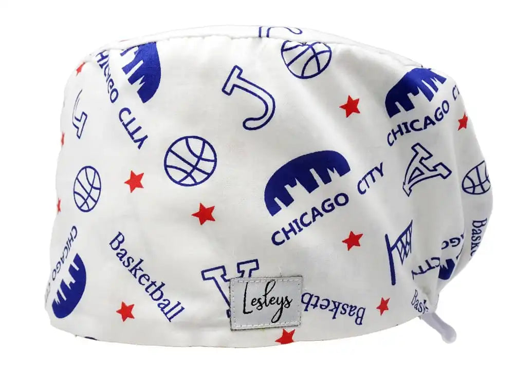 Komfort Stoff OP-Haube Chicago für lange Haare aus Baumwolle - Lesleys